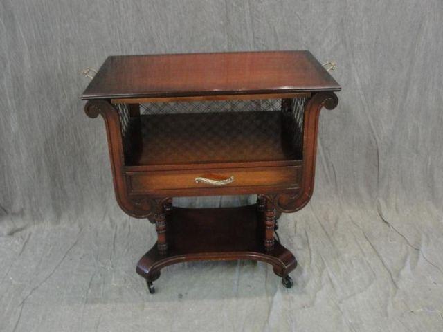 Appraisal: Drawer Tea Cart From a Queens NY estate Dimensions w