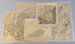 Appraisal: Civil War Maps Lot of five Civil War maps st