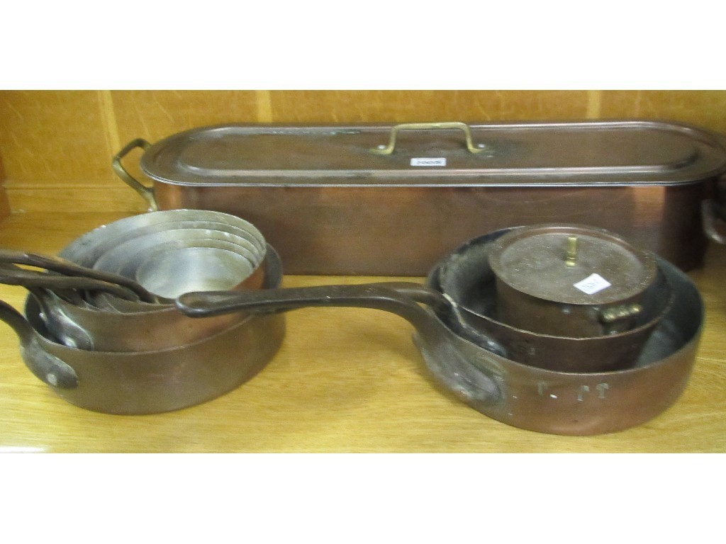 Appraisal: Lot of assorted copper pans and pots