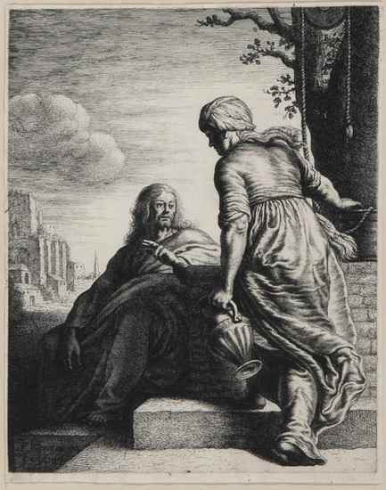 Appraisal: Jan van Vliet c - Christ and the Woman of