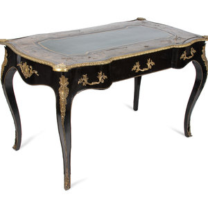 Appraisal: A Louis XV Style Gilt Bronze Mounted Boulle Marquetry Bureau