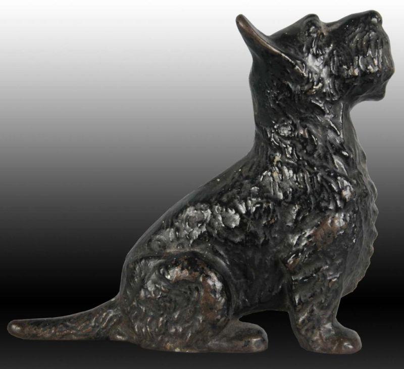 Appraisal: Sitting Wedge Scottie Dog Cast Iron Doorstop Description Made by