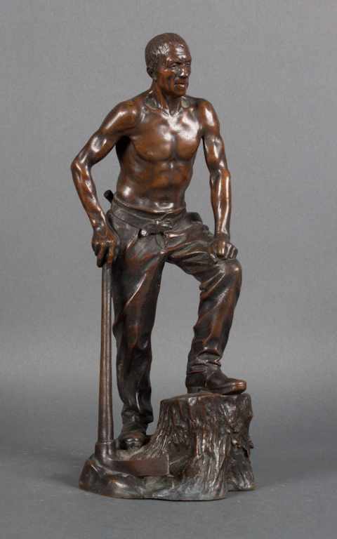 Appraisal: Paul M L Richer French - ''Le Bucheron '' bronze