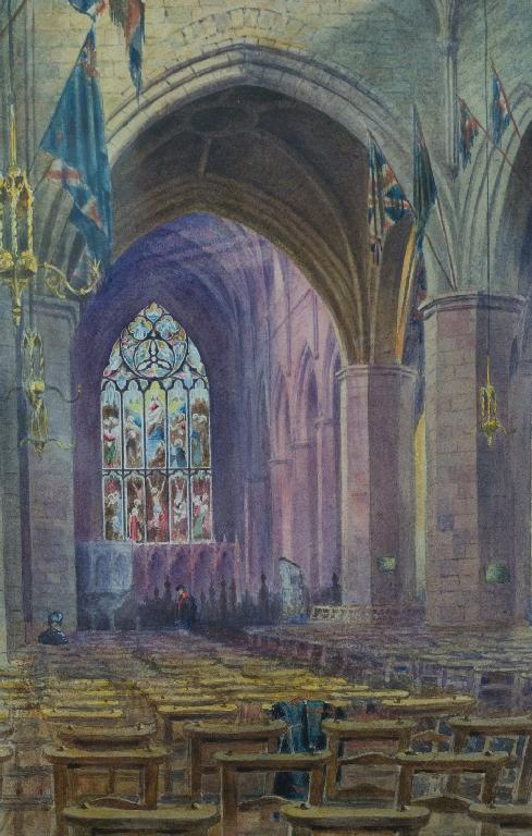 Appraisal: JAMES KINNEAR - EAST WINDOW IN ST GILES' EDINBURGH signed