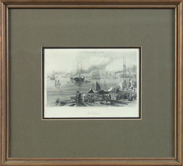 Appraisal: After D G Thompson The Port of New Orleans engraving