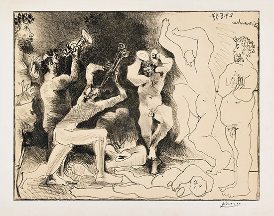 Appraisal: PABLO PICASSO Le Danse des Faunes Lithograph printed in black