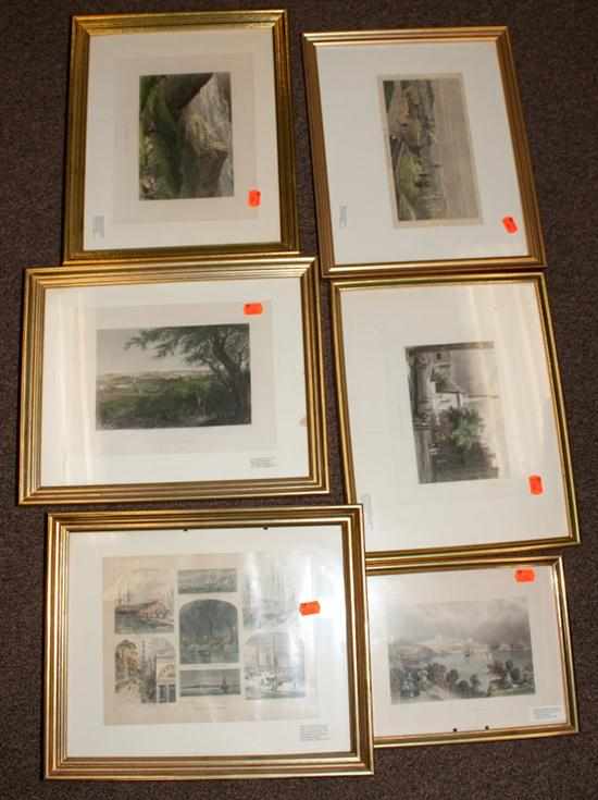 Appraisal: Assorted th century Baltimore prints framed Estimate - All items