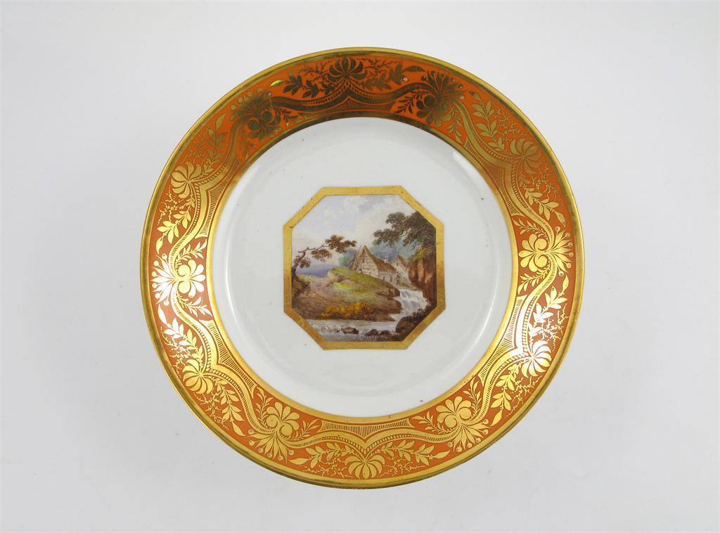 Appraisal: A Derby cabinet plate