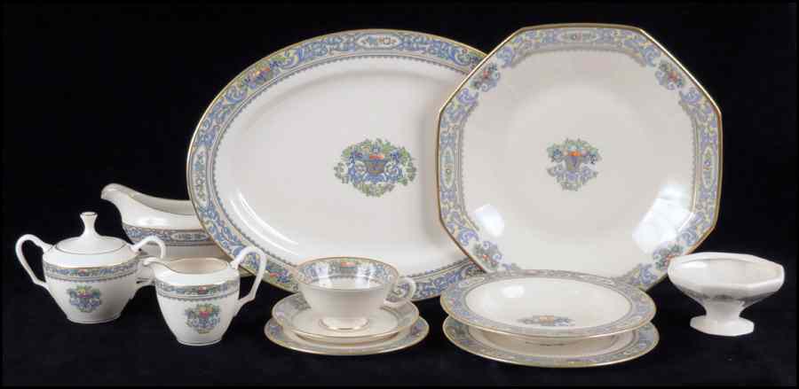 Appraisal: LENOX PORCELAIN TABLE SERVICE IN THE AUTUMN PATTERN Comprising salad