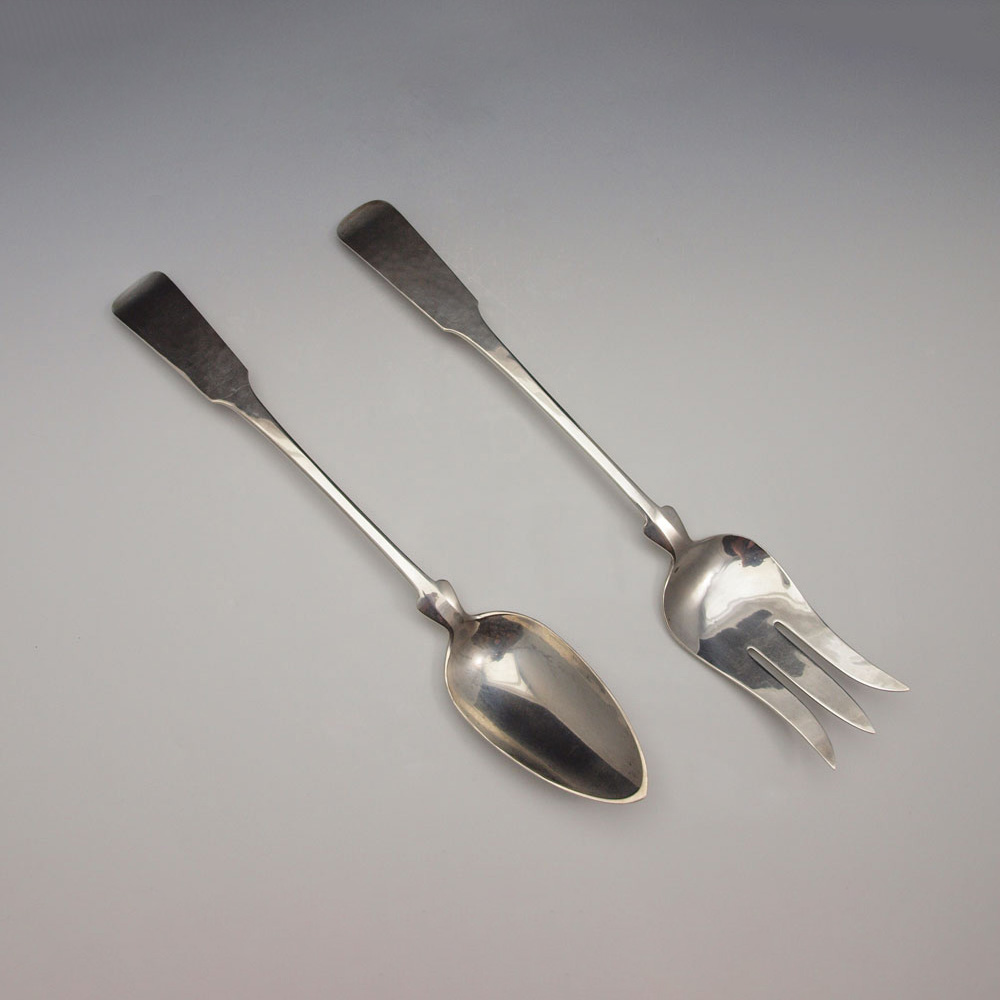 Appraisal: PORTER BLANCHARD STERLING SERVING FORK SPOON Approx Troy ounces Marked