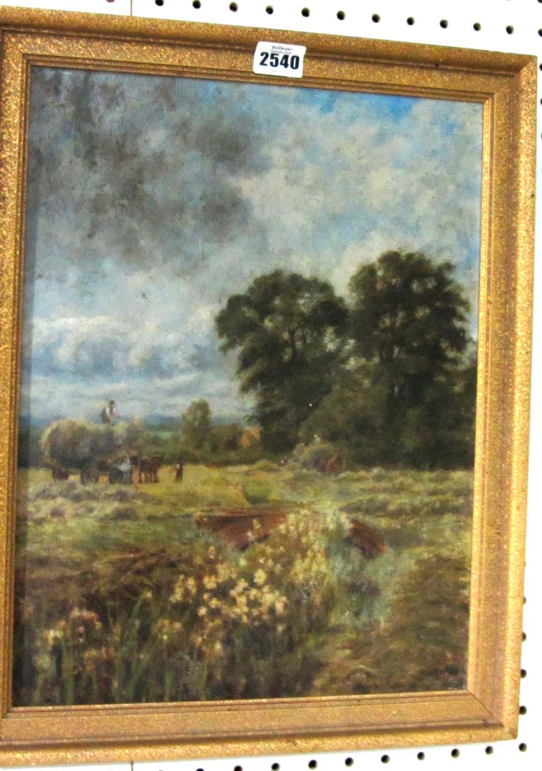 Appraisal: Early th century English School 'Taking in the harvest' oil