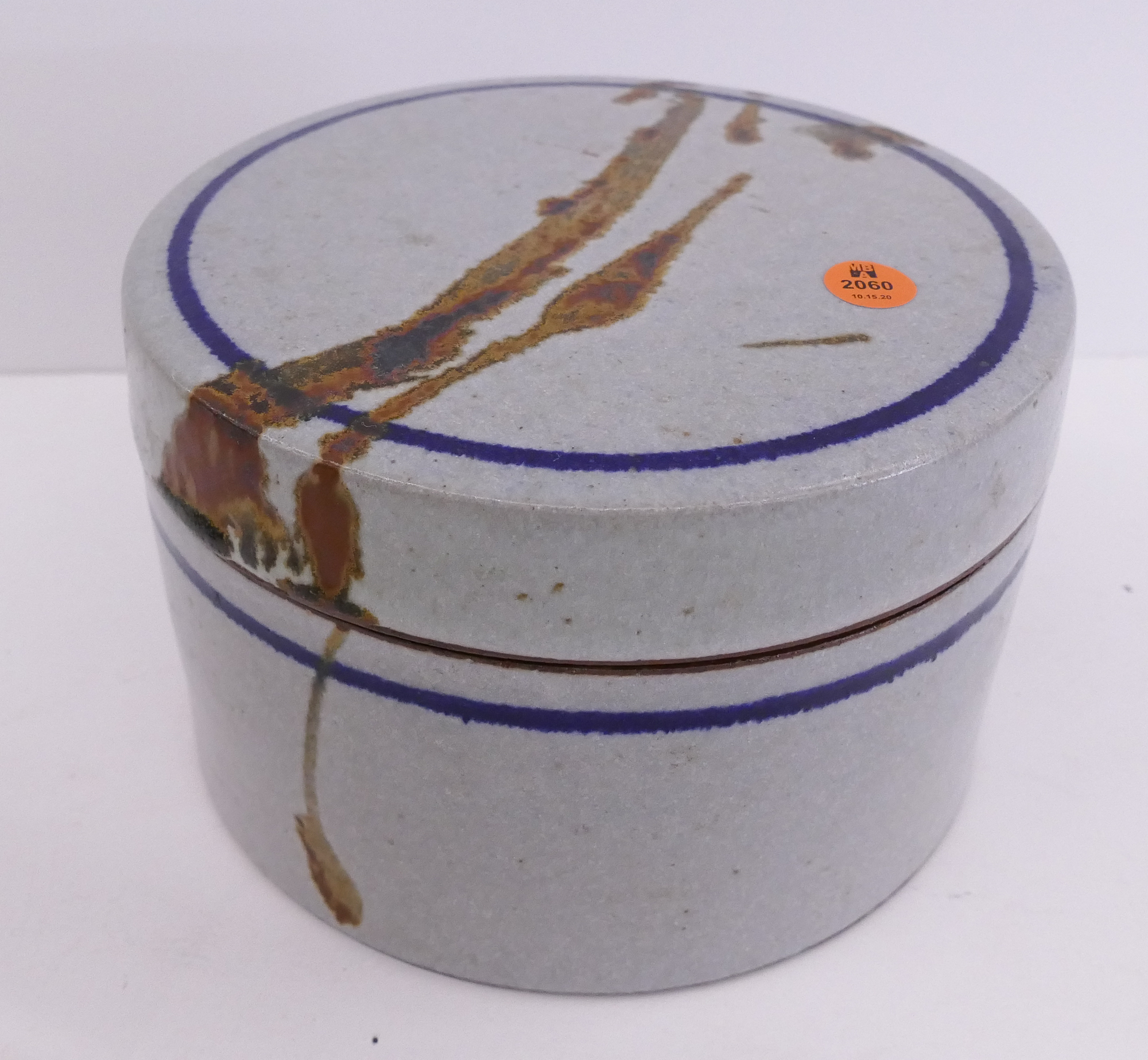 Appraisal: Robert Sperry Covered Studio Pottery Box- x ''