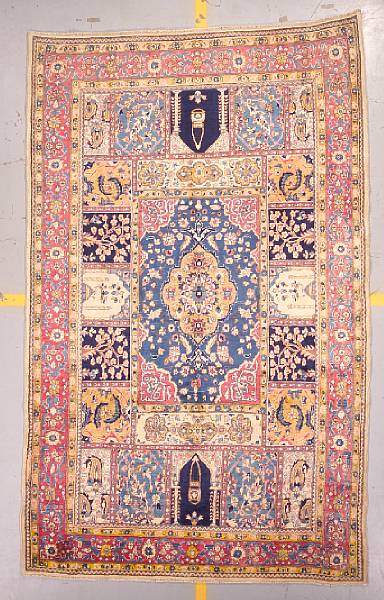 Appraisal: A Tabriz carpet size approximately ft in x ft in