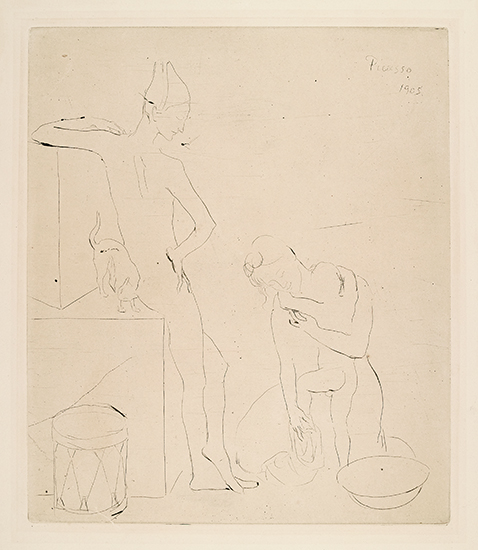 Appraisal: PABLO PICASSO Le Bain Drypoint x mm x inches wide