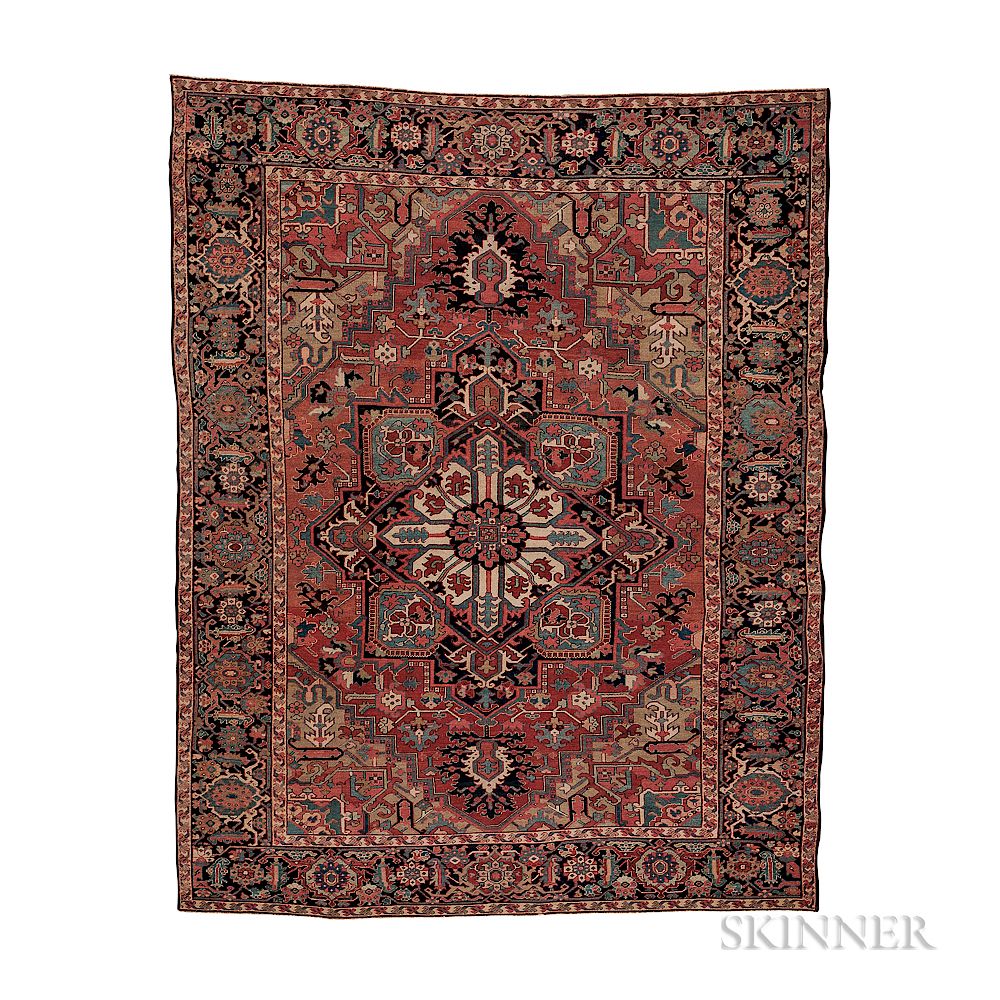 Appraisal: Heriz Rug Heriz Rug northwestern Iran c ft in x