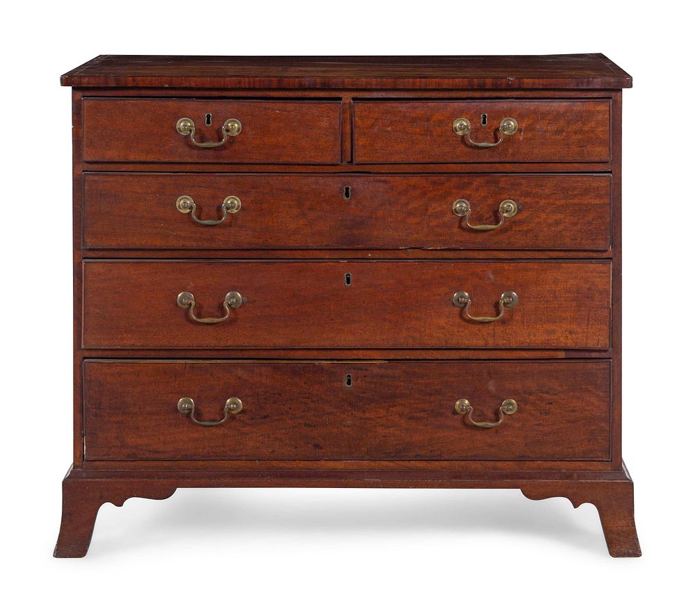 Appraisal: A George III Mahogany Chest of Drawers A George III