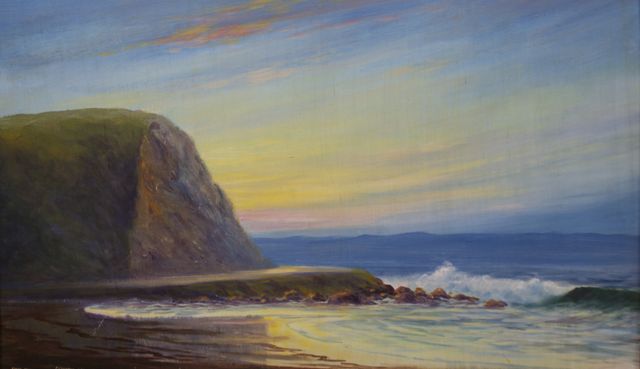 Appraisal: H C Simpson - Kirra Hill oil on card signed