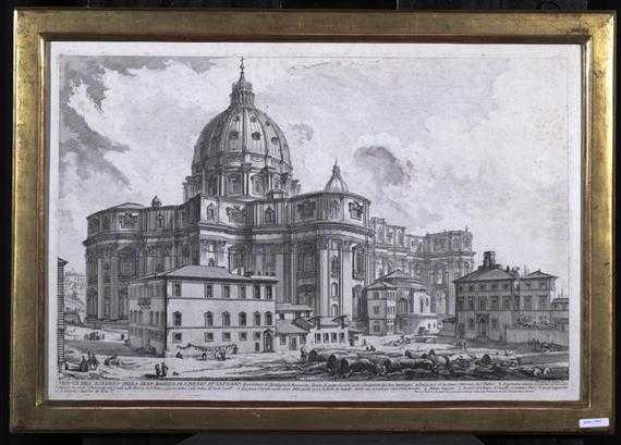 Appraisal: PIRANESI GIOVANNI BATTISTA Mogliano - Rome Veduta dell' esterno della