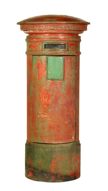 Appraisal: - British Style Mail Box British style mail box resin