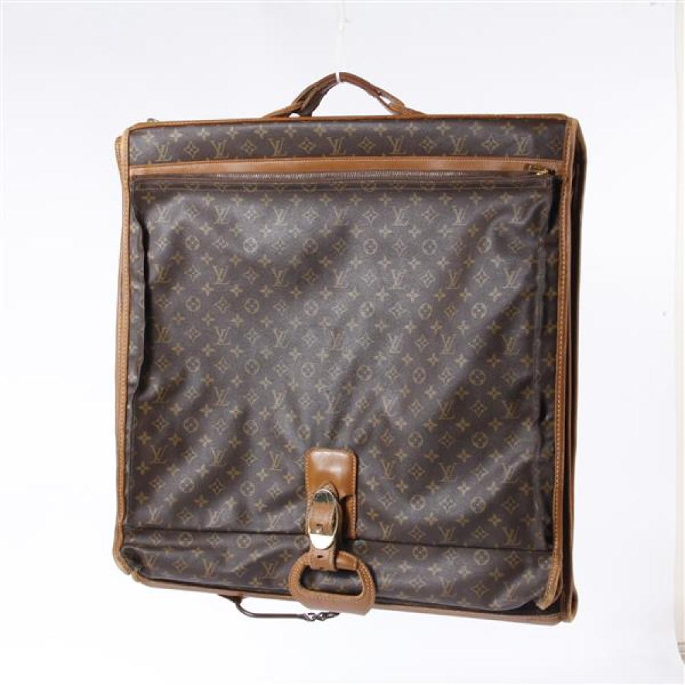 Appraisal: VINTAGE LOUIS VUITTON THE FRENCH COMPANY CIRCA MONOGRAMMED GARMENT BAG