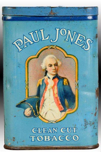 Appraisal: Paul Jones Vertical Pocket Tobacco Tin Description Continental Tobacco Co