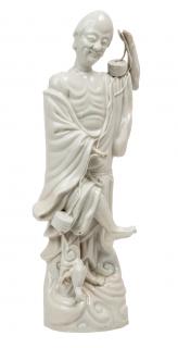 Appraisal: A DEHUA STANDING FIGURE OF LIU HAI QING DYNASTY -