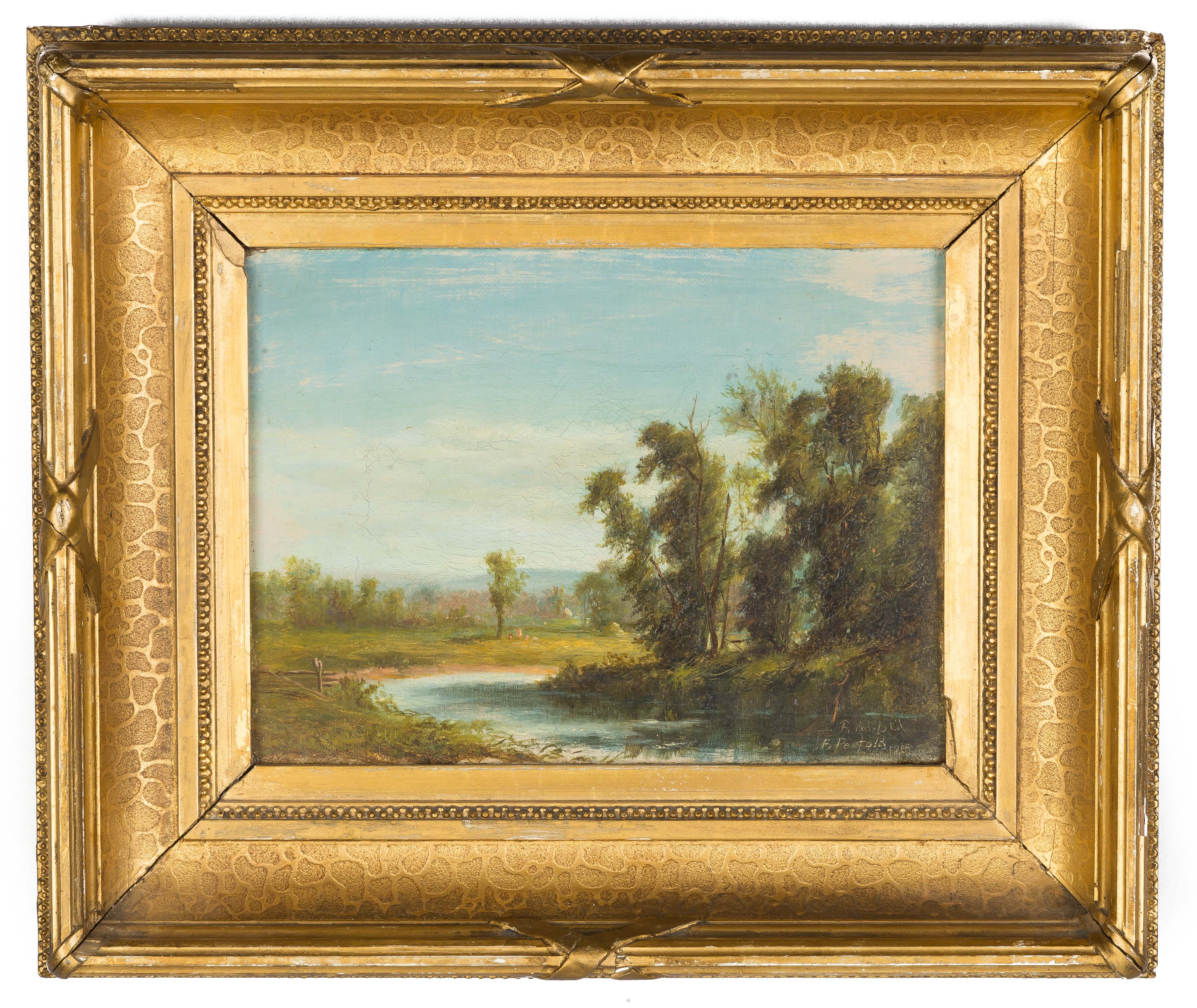 Appraisal: Frank Penfold American - Landscape with Stream Signed lower right