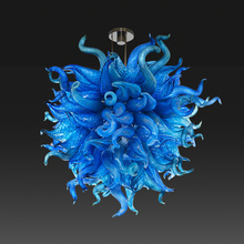 Appraisal: Dale Chihuly STAR SAPPHIRE CHANDELIER USA hand-blown glass steel h