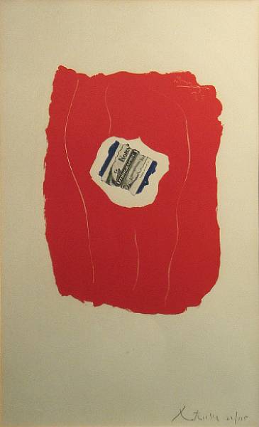 Appraisal: Robert Motherwell American - Tricolor B a Color offset lithograph