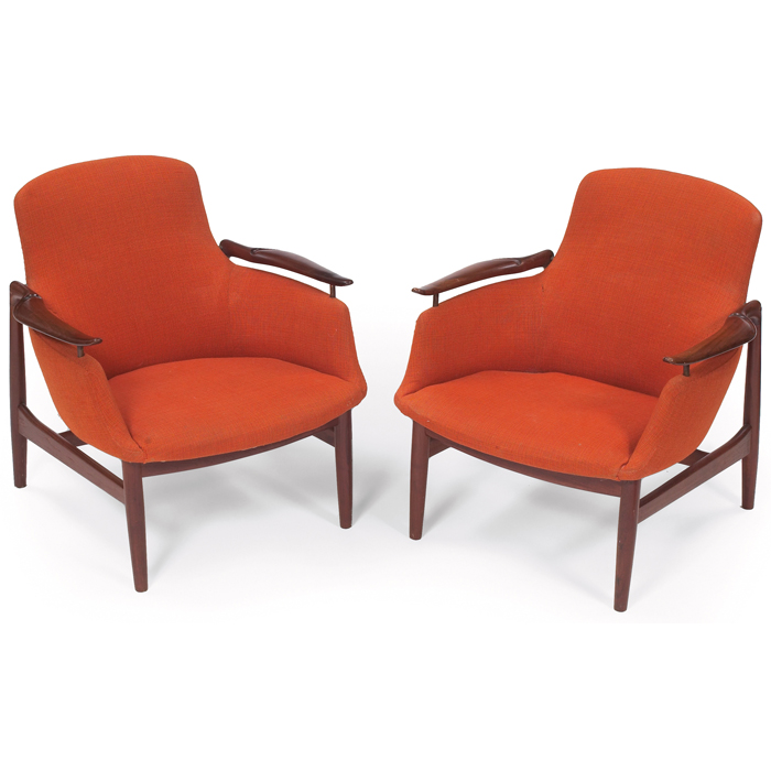 Appraisal: Finn Juhl Easy Chair No pair by Niels Vodder Denmark