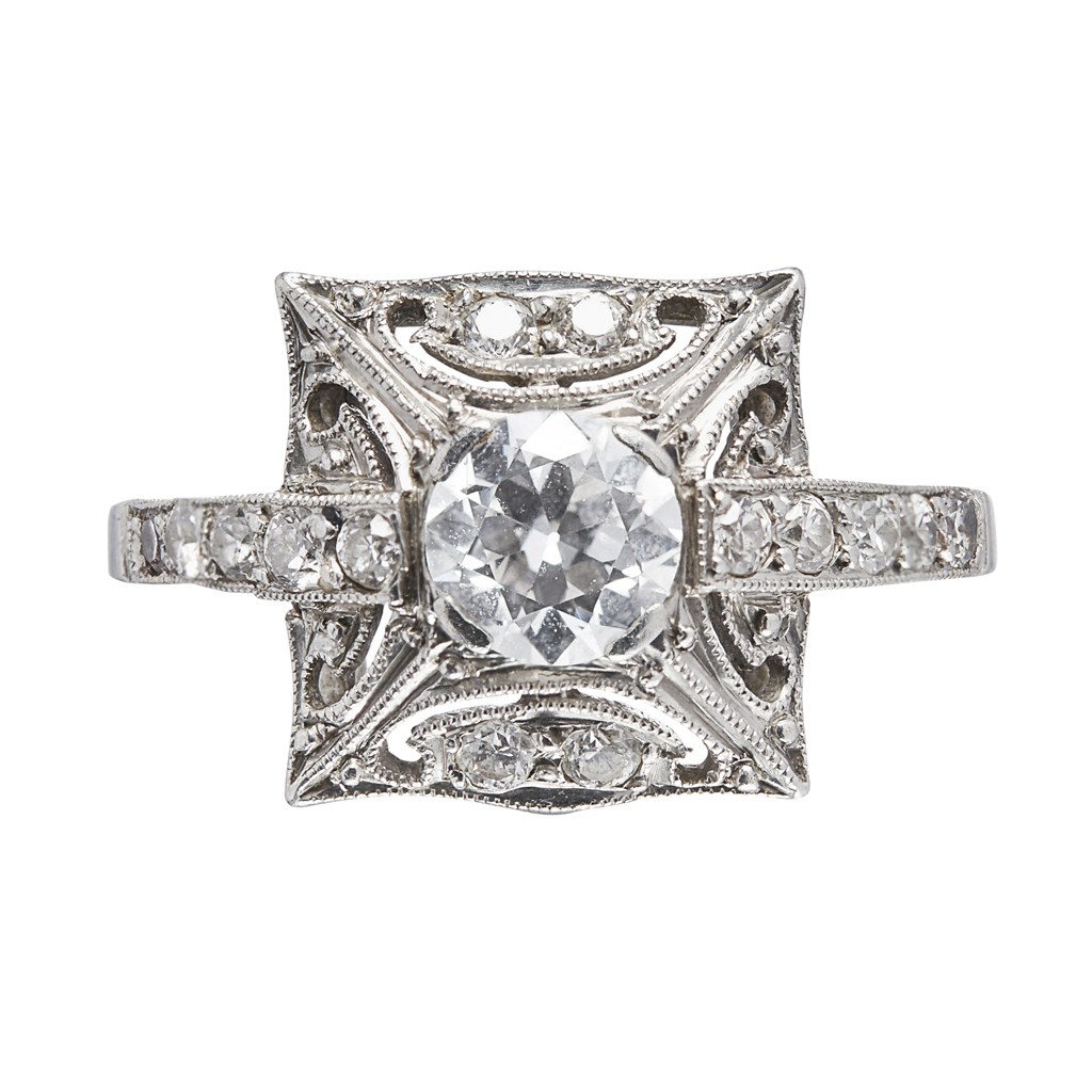 Appraisal: BIRKS - An American early th century diamond set ring