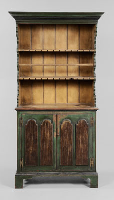 Appraisal: Fine Chippendale Style Pewter Cupboard made by Hayden Allen Winston-Salem