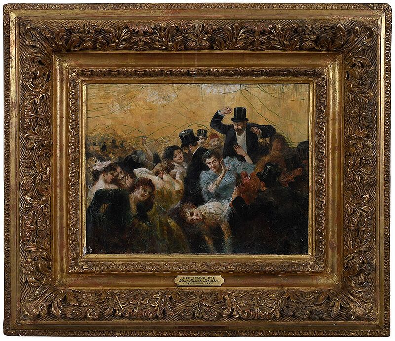 Appraisal: Paul Eug ne Mesples French born New Year's Eve signed