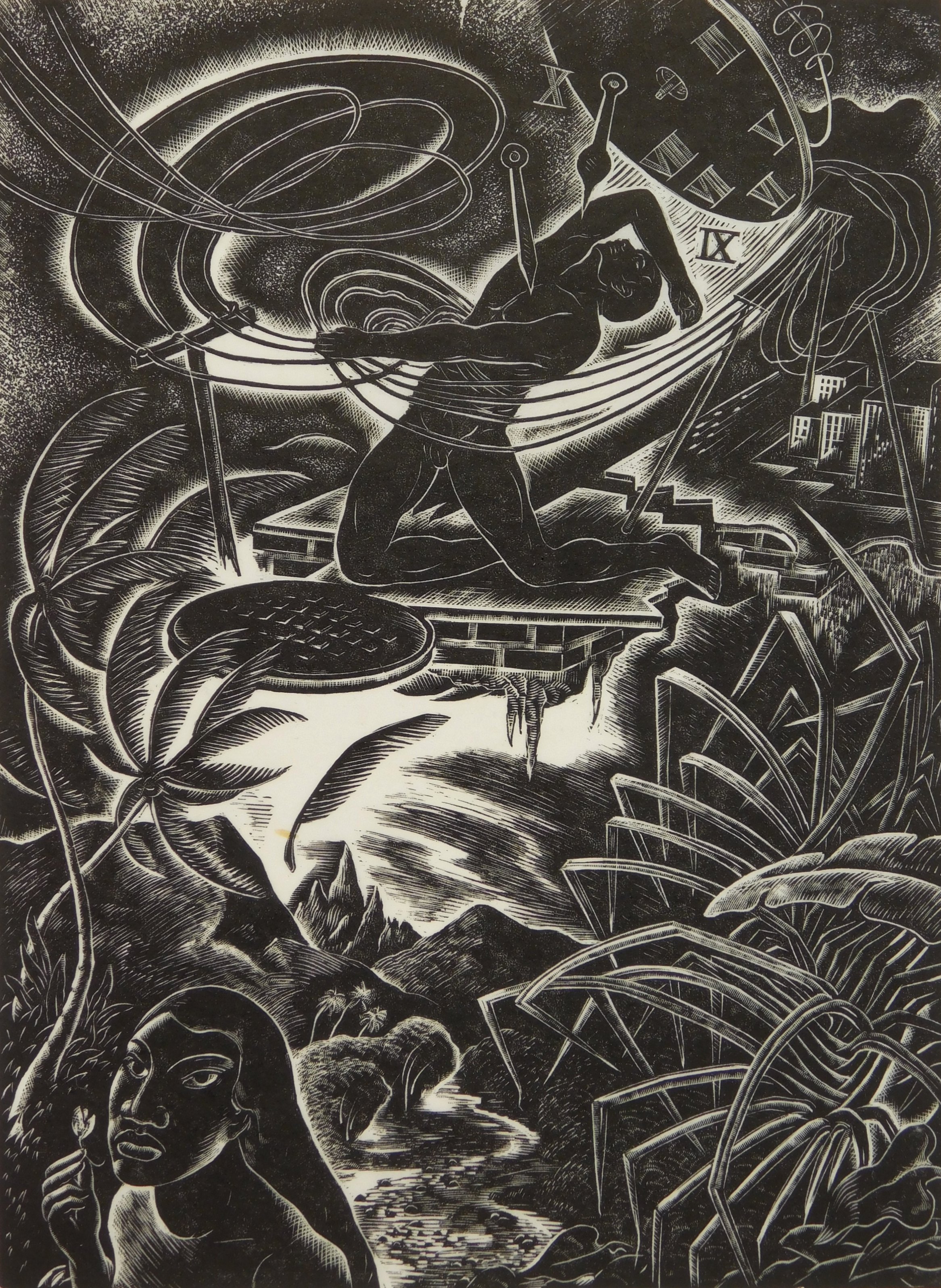 Appraisal: Charles Surendorf - Fragment of a Dream''- wood engraving ca