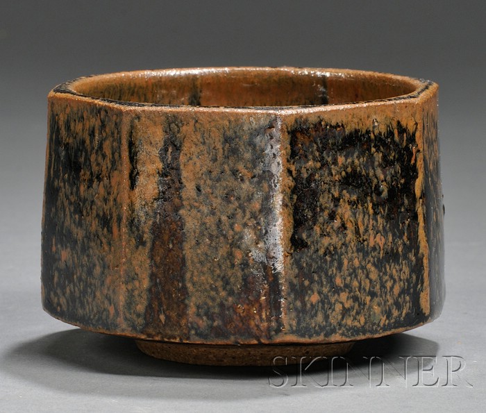 Appraisal: Studio Pottery Vessel Attributed to Robert Archambault Glazed stoneware Mid