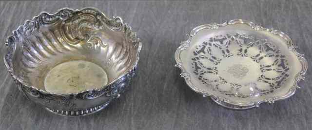 Appraisal: STERLING Fancy Bowl and Tazza From a Larchmont NY estate