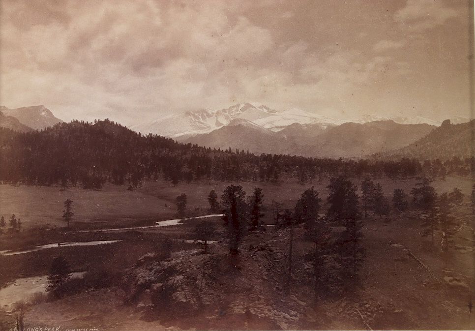 Appraisal: William Henry Jackson Longs Peak Photograph c This is an