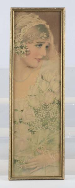 Appraisal: Rolf Armstrong Lithograph The Bride This is a framed color