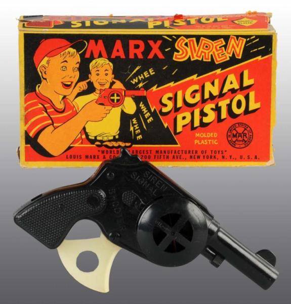 Appraisal: Marx Siren Signal Toy Gun Description Includes original box with