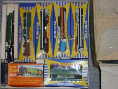 Appraisal: Lone Star Treble-O-Lectric trains locomotives rolling stock track and accessories