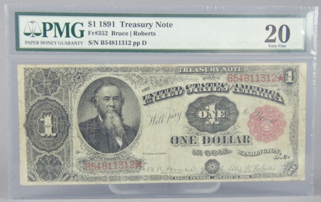 Appraisal: Series Treasury Note - FR Red Seal Certified and graded