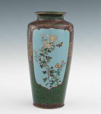 Appraisal: A Japanese Cloisonne Vase Late Meiji Period A baluster shaped