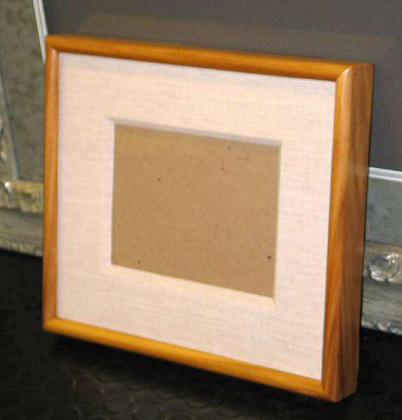 Appraisal: A group of ten wood frames with linen covered mats