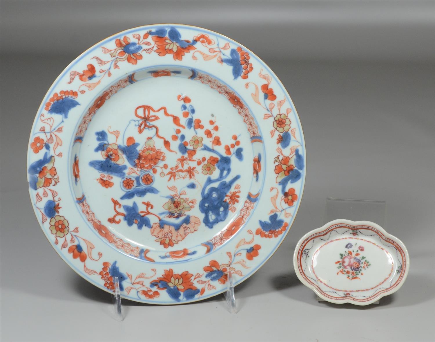 Appraisal: Two pieces of Chinese export china to include Chinese Imari