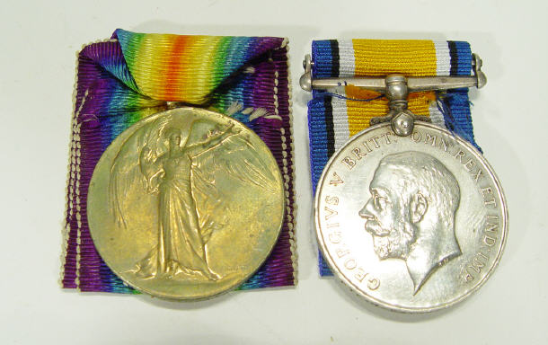 Appraisal: World War I Military medal group comprising - War medal