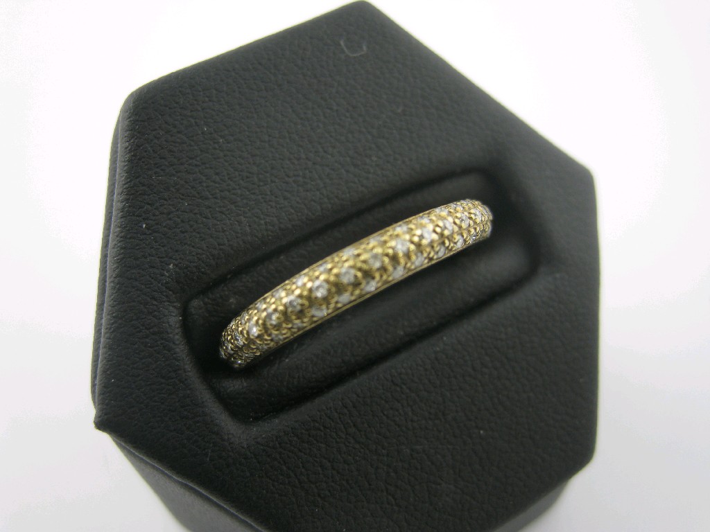 Appraisal: A Diamond Eternity Ring pav -set numerous brilliant-cut stones in