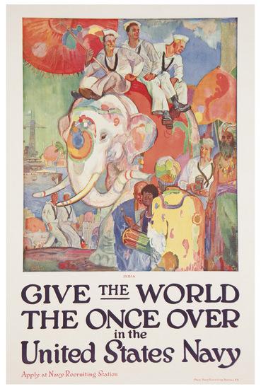 Appraisal: DAUGHERTY James HGIVE THE WORLD THE ONCE OVER Lithograph in