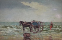 Appraisal: A Brandes Dutch th Century Horse and cart in the