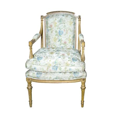 Appraisal: Louis XVI Style Beechwood Armchair Estimate -