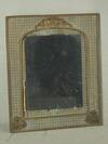 Appraisal: PICTURE FRAME - Brass double framed Victorian standing frame with